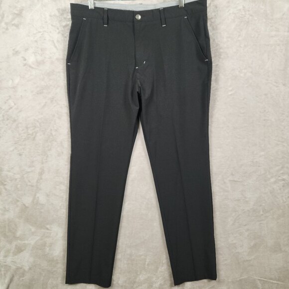 adidas Other - Adidas Golf Pants Mens Black Flat Front Stretch Polyester Spandex Size W36 L32